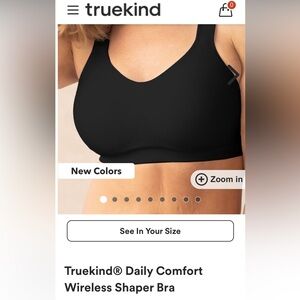 Truekind Daily Comfort, wireless Black Bra size L
